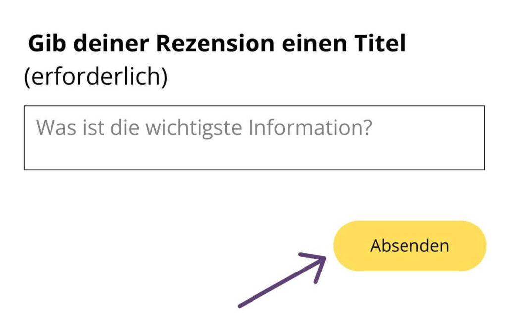 Titel für eine Rezension schreiben