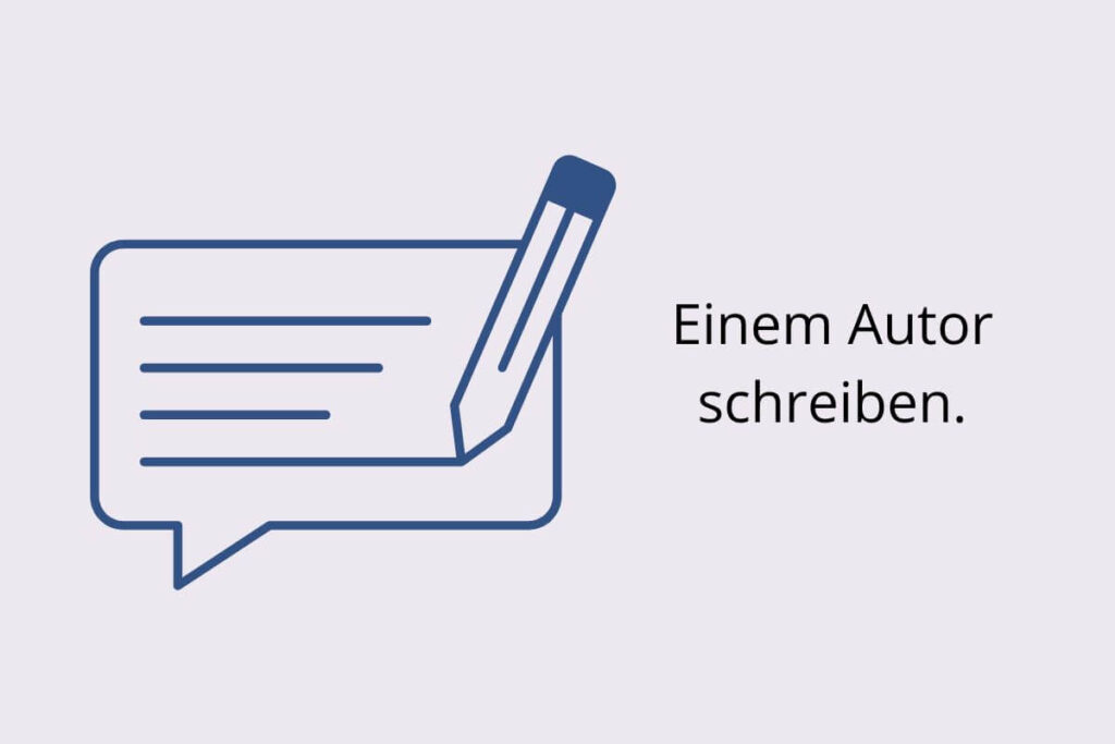 Fantasy-Autoren eine Nachricht schreiben