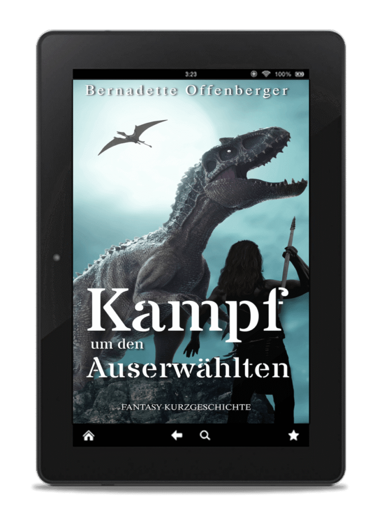 Cover einer spannenden Fantasy-Kurzgeschichte in der Saurierzeit